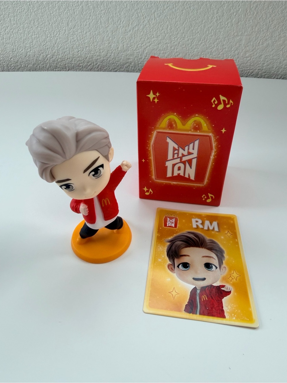 Tiny tan RM- BTS x McDonald’s Figure with Collectible Card